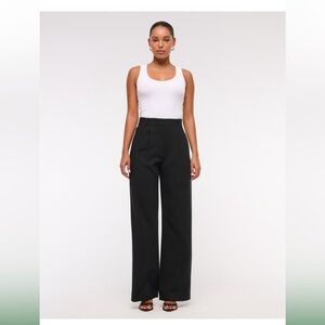 Abercrombie & Fitch Black Wide-Leg Women's Sloane Pant
